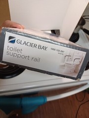 Glacier Bay Toilet Support Rail Adjustable Grab Bar White 1005 152 297 New
