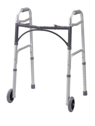 Walker Folding 2-Button Youth W/5″ Wheels Deluxe (Drive)