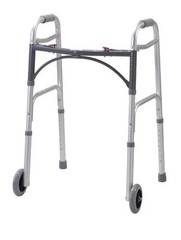Walker Folding 2-Button Youth W/5″ Wheels Deluxe (Drive)