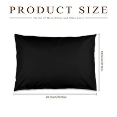 Custom Long Decorative Pillow 14×20 Inch Lumbar Throw Pillow Insert and Cover…