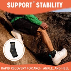 Copper Ankle Brace Support Compression Sleeve Arthritis Tendonitis Adjustable