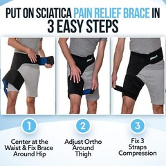 5 In 1 Sciatica Nerve Brace Orthopedic Support For Hip Thigh Pain Relief