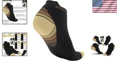Physix Gear Unisex Compression Ankle Socks – Boost Circulation & Reduce Swelling
