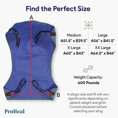Universal Full Body Patient Lift Sling Large for Hoyer Invacare Drive 56″x41.5″