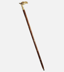 Brass Eagle Head Walking Cane Wooden Shaft Handmade Gentleman Walking Stick Gift