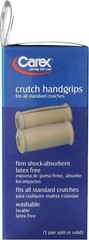 Carex Solid Crutch Handgrips Universal Fit Washable, Latex Free