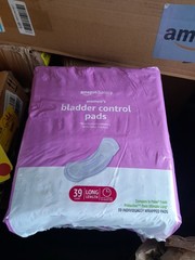 Amazon Basics Bladder Control Pads Maximum Absorbency, Odor Control Long 39 Ct