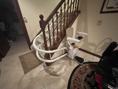 Savaria curved stair lift 7/6 steps, 5 years old. good condition