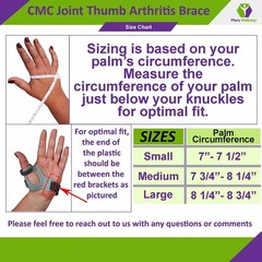 CMC Thumb Arthritis Brace – Restriction Stabilizing Splint – Thumb Pain Relief