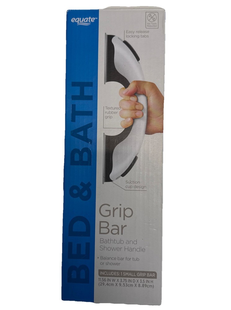 Equate Grip Bar Bathtub & Shower Handle Small (11.56″ W X 3.75″ D X 3.5″ H) NEW