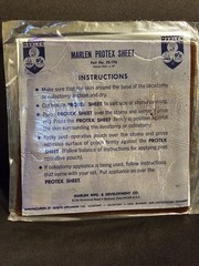 NEW Marlen #PS176 Protex Karaya Sheet 8 X 8 in urostomy skin barrier