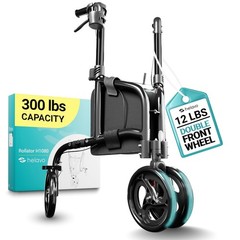 Helavo 3 Wheel Walker for Seniors, Lightweight Foldable Narrow Walker, 300lbs