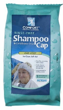 Comfort Bath Shampoo Cap, Clean Scent, Case of 40