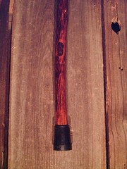 walking stick cane DEER HOOVE & NATURAL GROWN wood shaft custom made in the USA