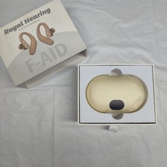 Royal Hearing F-Aid Beige Rechargeable Bluetooth Hearing Aid, New Open Box