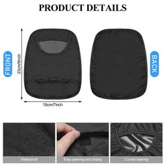 Nuenen 6 Pcs Ostomy Bag Covers Waterproof pprox. 9.06 x 7.09 inches, Blac