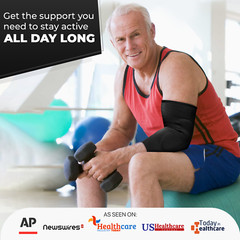 DR. BRACE Elite Elbow Brace with Silicon Pad and Removable Compression Strap