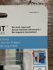Moen SMA1005CH Home Care Securemount Grab Bar Mounting Anchor Sealed ADA 300 lbs