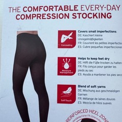 Jobst Compression Stockings Opaque Black XL Waist CT Support 30-40 MmHg New