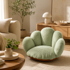 Paw Shaped Plush Seat Cushion 20x20in Fuzzy Chair Pad Patio Bedroom Floor Decor