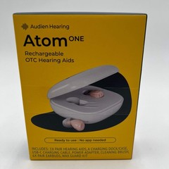 Atom One Rechargeable OTC Hearing Aids New In Box