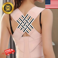 Adjustable Posture Corrector Shoulder Brace – Back & Neck Support for Men Women