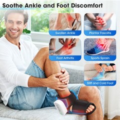 Foot Vibration Revive Massager 4 Intensity Heated & 3 Massage Modes Pain Relief