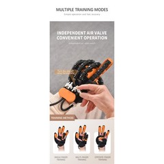 Robotic Hand Training Glove Rechargeable Individual Finger Exercise Portable