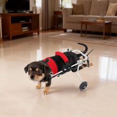 2-Wheel Adjustable Cat Wheelchair Lightweight For Back Legs Disabled Injured Pet