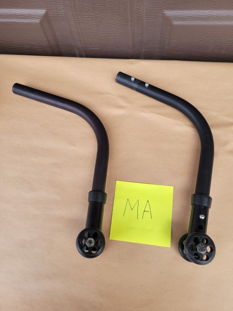 Quickie 2 Wheelchair ANTI TIP TIPPERS WHEELS Wheelie Bars Parts Used Qxi Lx Qx