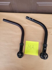 Quickie 2 Wheelchair ANTI TIP TIPPERS WHEELS Wheelie Bars Parts Used Qxi Lx Qx
