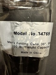 Nova Walking Cane #34769 36” 250lb Capacity