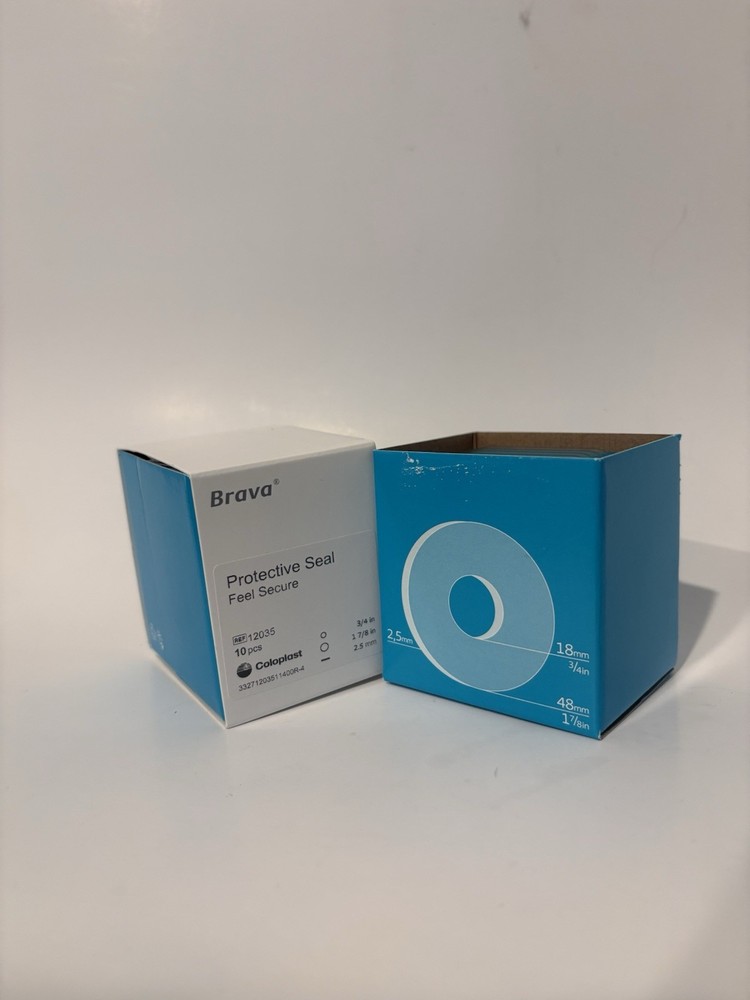 Coloplast Brava Protective Ostomy Seal 12035 3/4”–1 7/8” 10ct BRAND NEW