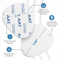 Metatarsal Pads for Women and Men – 12 Piece, 1/4“ Thick, Ball 12 Pcs, White