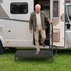 Bed Step Stool With 5 Leg And Adjustable Handle For Elderly 30.31*11.81 in