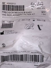 AG 1 EA Replacement Filter Kit for Precision Medical Easy Vac AG502012 New