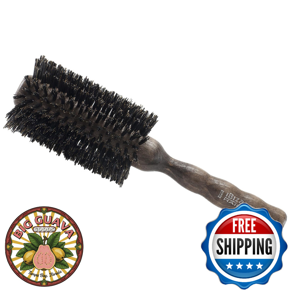 Ibiza Hair Boar Bristle Round Brush (H4-65mm) Hybrid Boar/Nylon for Waves