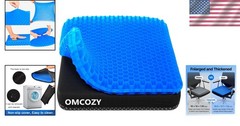 Thick Double-Layer Gel Cushion 18.9×17.7 for Home, Office, Car & Wheelchair