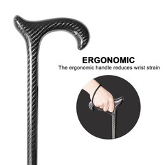 Fzkaly Carbon Fiber Walking Cane for Men & Women – Ultra-Lightweight & Durabl…