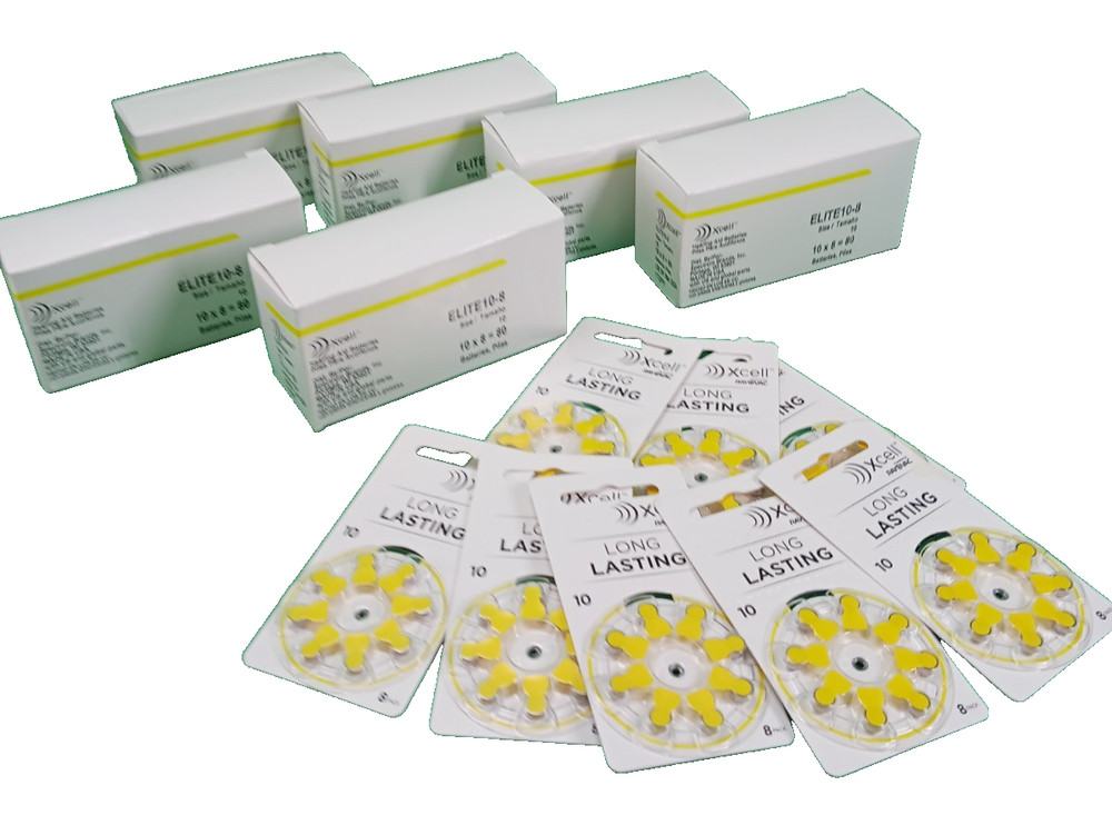 Rayovac XCell Size 10 Hearing Aid Batteries TOTAL 544 BATTERIES USE BY 2024
