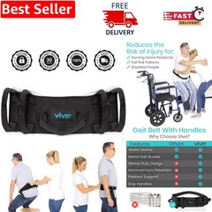 Comfortable Patient Assist Gait Belt with Quick-Release Buckle – 300lb Capacity