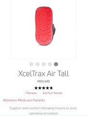 XCeltrax AIR TALL – DJO – DONJOY – Walking Air Boot FooT SIZE- LARGE – Black