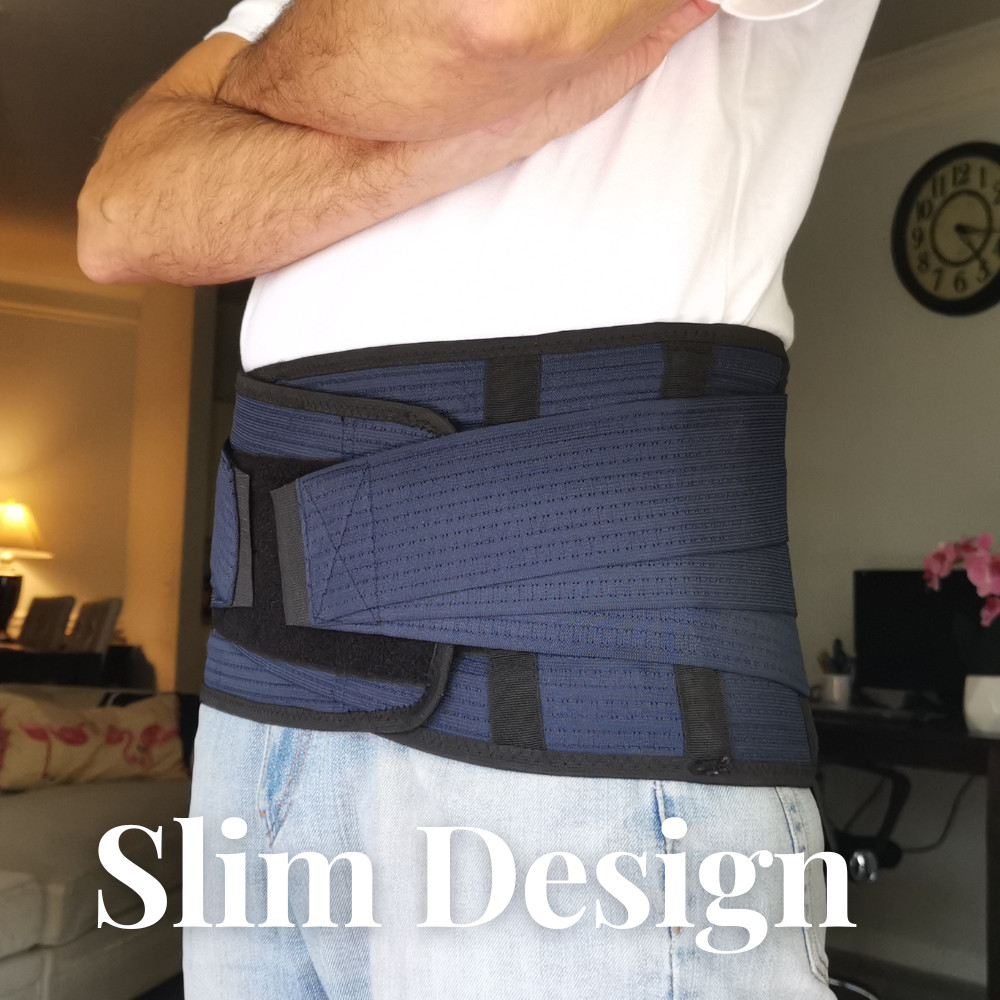 Lower Back Pain Relief Brace Support Belt Elastic Sciatica Light Band Men Women