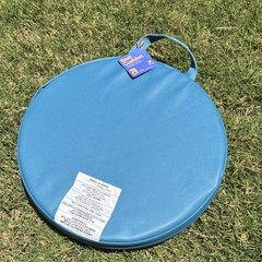 up & up Blue Round Seat Cushion Polyester Removable Cover Portable Handle