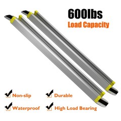 Aluminum 4′ – 7′ Adjustable Non-skid Loading Wheelchair Telescoping Track Ramp