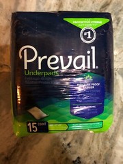 Prevail Fluff Underpad Help Keep Beds Dry and Clean Soft Absorb Large 15 Count