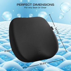 Skechers Seat Cushion Premium Gel & Memory Foam-Office Chair Cushion