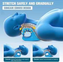 Neck Cloud Cervical Neck Stretcher Pillow Traction Device Pain Relief Massage