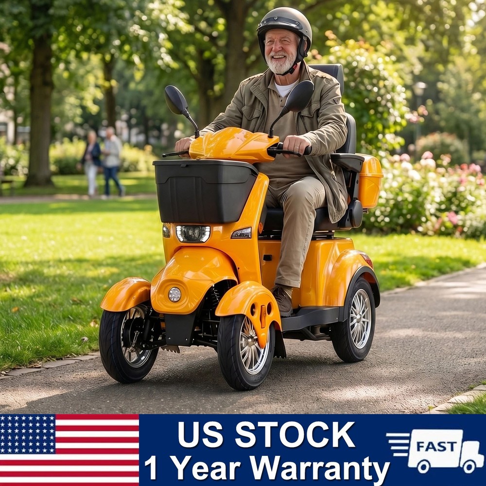 800W All Terrain Electric Mobility Scooters for Seniors 500lbs 60V/20A 31 miles