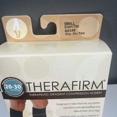 Therafirm Small Khaki/tan Compression Socks 20-30mmHg